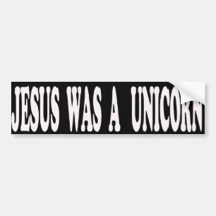 Jesus war ein Unicorn-Autoaufkleber Autoaufkleber