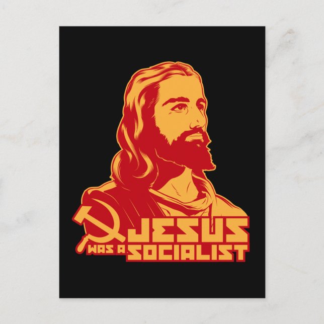 Jesus war Sozialist Postkarte (Vorderseite)