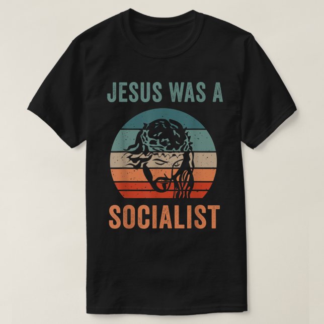 Jesus war Sozialist T-Shirt (Design vorne)