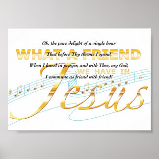 Jesus, Was für ein freundliches Zitat mit goldenem Poster