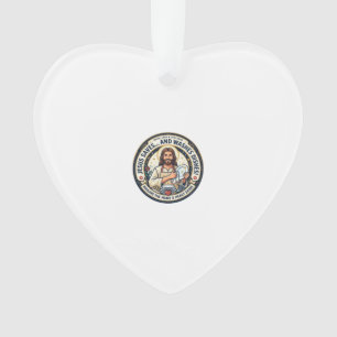Jesus Wäscheaufgaben Humor-Shirt Christliches Graf Ornament