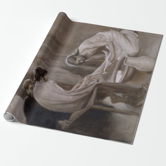 Jesus wäscht die Füße seiner Jünger Geschenkpapier (Ungerollt)