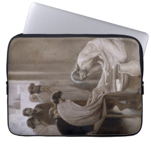 Jesus wäscht die Füße seiner Jünger Laptopschutzhülle