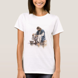 Jesus wäscht sein Jüngerfett T-Shirt
