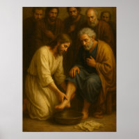 Jesus Washing the Disciples’ Feet™ LDS Art Poster