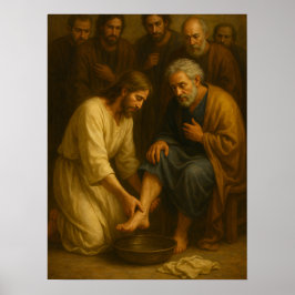 Jesus Washing the Disciples’ Feet™ LDS Art Poster