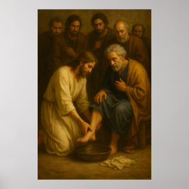 Jesus Washing the Disciples’ Feet™ LDS Art Poster