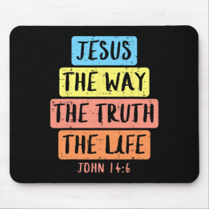 Jesus Way Wahrheit Leben John 146 Osterreligiöse W Mousepad