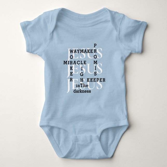 Jesus Waymaker Miracle Baby Bodysuit Baby Strampler (Vorderseite)