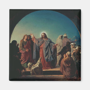 Jesus Wecke Lazarus von Robert Wilhelm Ekman Magnet