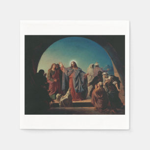 Jesus Wecke Lazarus von Robert Wilhelm Ekman Serviette