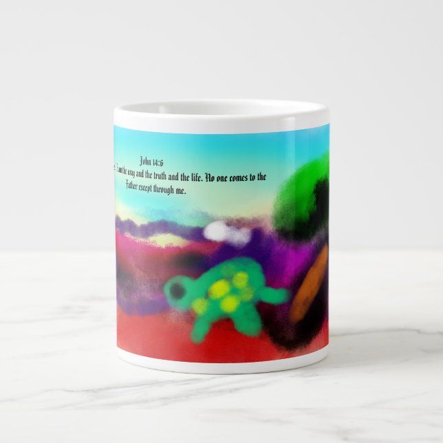 Jesus Weg Jumbo-Tasse (Vorderseite)