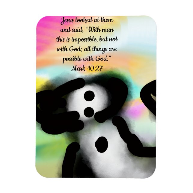 Jesus Weg  Magnet (Vertikal)
