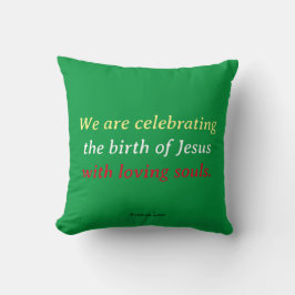 Jesus Weihnachts Inspiration Kissen
