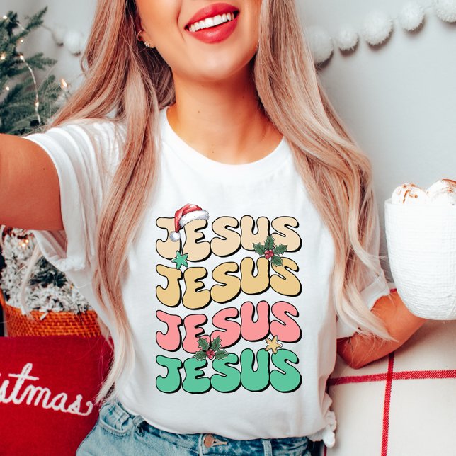Jesus Weihnachts-T - Shirt farbenfroh (Von Creator hochgeladen)