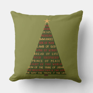 Jesus-Weihnachtsbaum-Namen Kissen