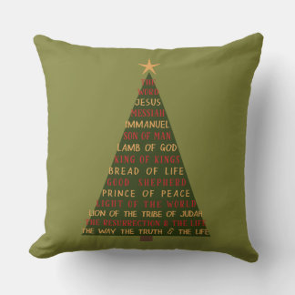 Jesus-Weihnachtsbaum-Namen Kissen