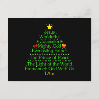 Jesus Weihnachtsbaumgeschenk, Jesus Liebhaber, kat Postkarte