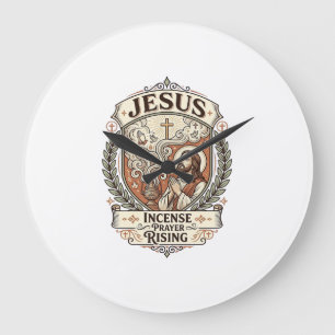 Jesus Weihrauch Gebet Steigend Jesus Weihrauch Geb Große Wanduhr