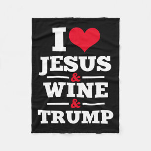 Jesus Wein Trump Religiöse Christliche Glaube Mama Fleecedecke
