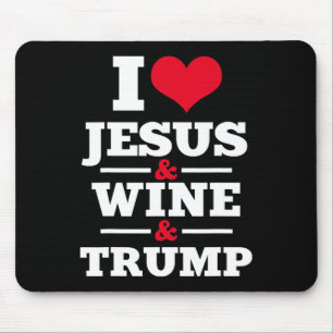Jesus Wein Trump Religiöse Christliche Glaube Mama Mousepad