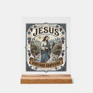 Jesus Weinberg Rebstock Jesus Weinberg Rebstock  Acrylschild