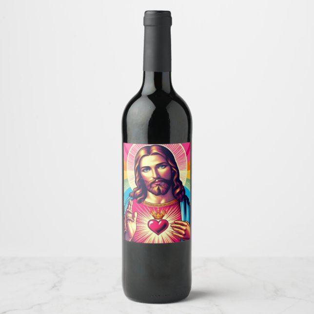Jesus Weinetiketten! Weinetikett (Vorderseite)