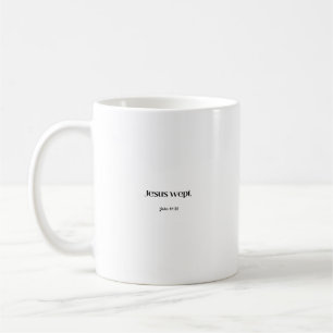 Jésus Wept Jean 11:35 mug