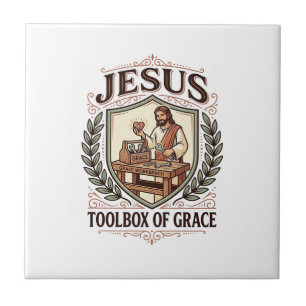 Jesus Werkzeugkiste der Gnade Jesus Werkzeugkiste Fliese