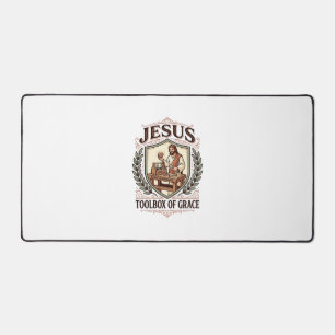 Jesus Werkzeugkiste der Gnade Jesus Werkzeugkiste Schreibtischunterlage