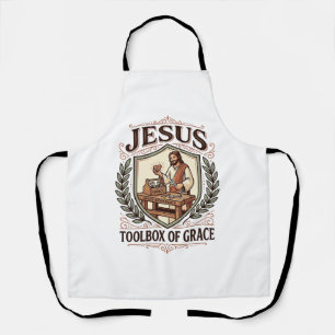 Jesus Werkzeugkiste der Gnade Jesus Werkzeugkiste Schürze