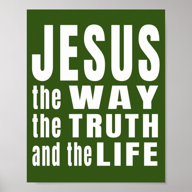 Jesus, wie die Wahrheit und das Leben Poster (Vorne)