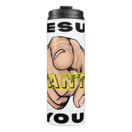 Jesus will dich Christliche Evangelisation Thermosbecher