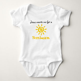 Jesus will mich für einen Sunbeam Baby Strampler