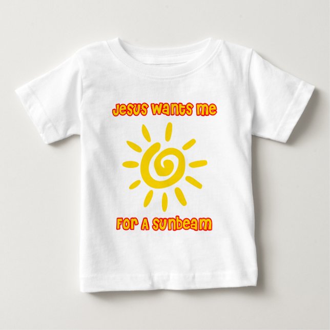 Jesus will mich für einen Sunbeam Baby T-shirt (Vorderseite)