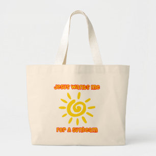 Jesus will mich für einen Sunbeam Jumbo Stoffbeutel