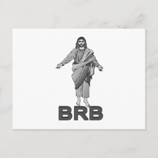 Jesus wird gleich zurück sein postkarte