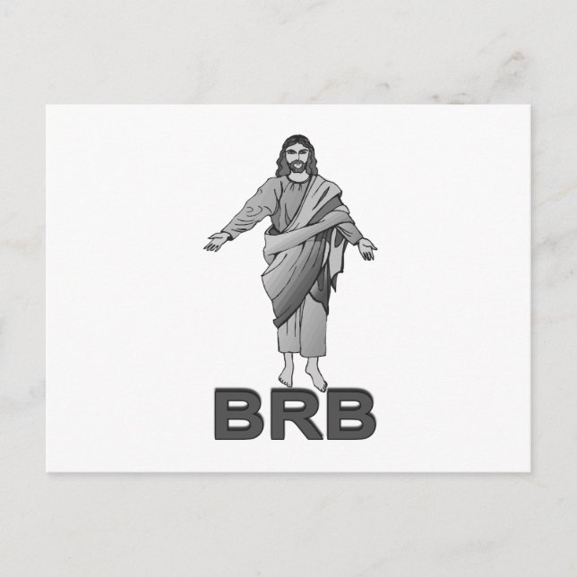 Jesus wird gleich zurück sein postkarte (Vorderseite)