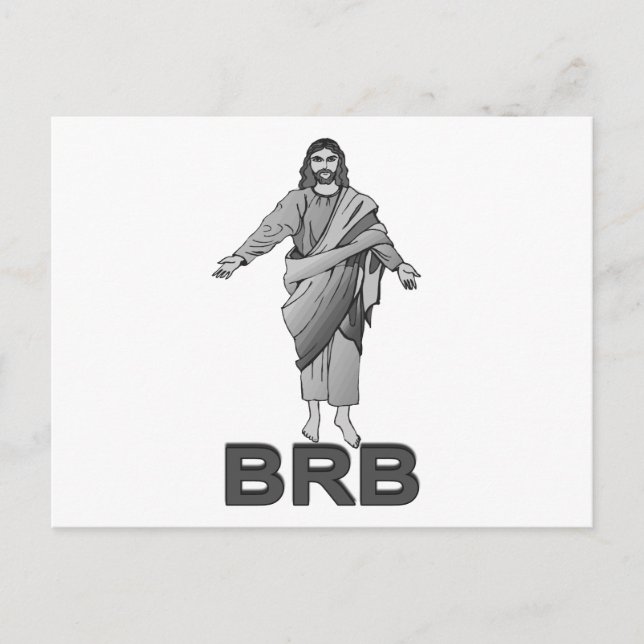 Jesus wird gleich zurück sein postkarte (Vorderseite)