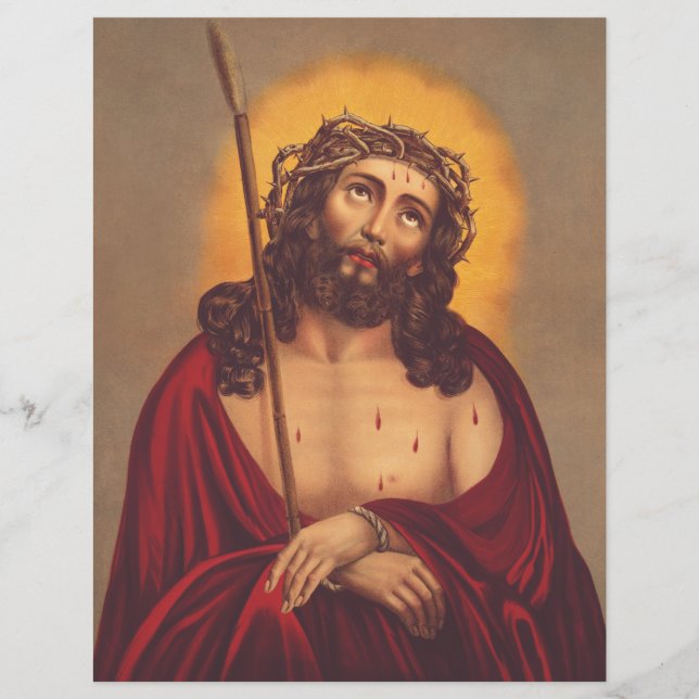 Jesus wird mit einer Dornenkrone gekrönt Flyer (Vorne)