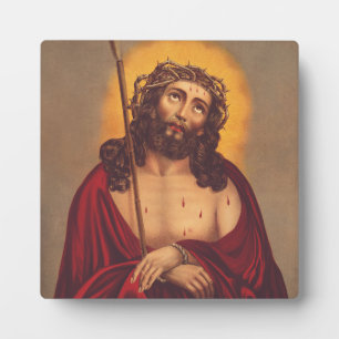 Jesus wird mit einer Dornenkrone gekrönt Fotoplatte