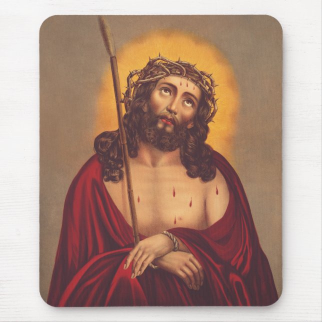 Jesus wird mit einer Dornenkrone gekrönt Mousepad (Vorne)
