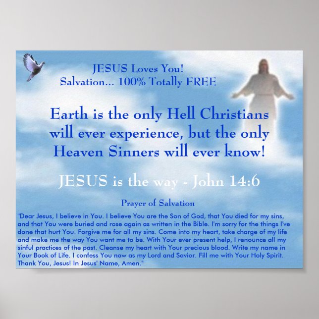 JESUS Witnessing Poster (Vorne)