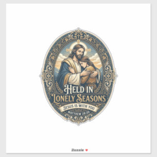 Jesus Witwe Witwer Ermutigung Vintage-Shirt Ch Aufkleber