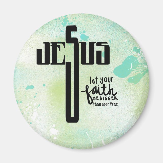 Jesus Word Art Magnet (Vorne)