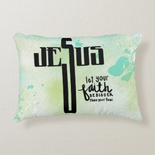 Jesus Word Art Zierkissen