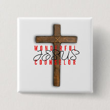 Jesus Wunderbarer Counselor Button