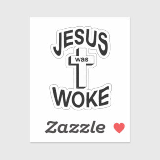 Jesus wurde als Klassischer Rundaufkleber Geweckt Aufkleber