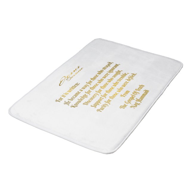 Jesus wurde badematte (Schrägansicht)