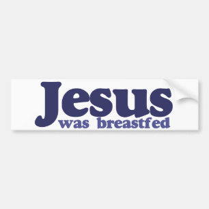 Jesus wurde gestillt autoaufkleber